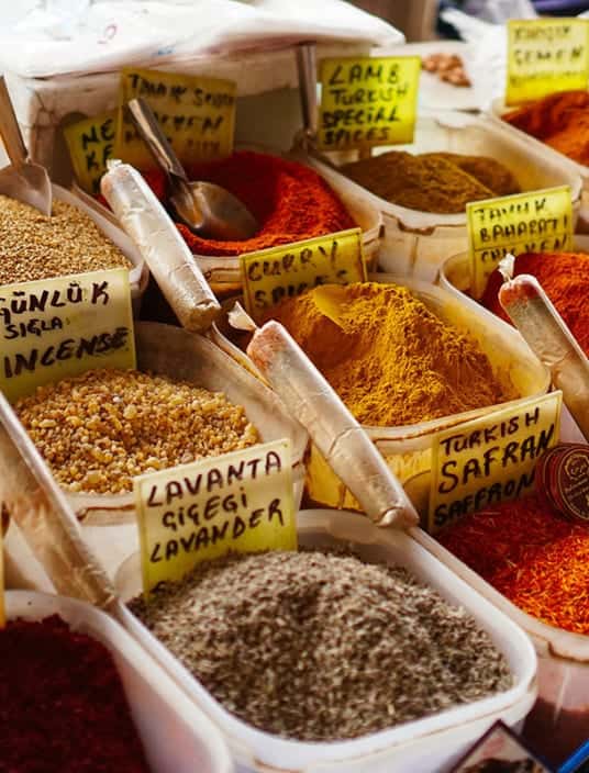 Spices at the bazaar