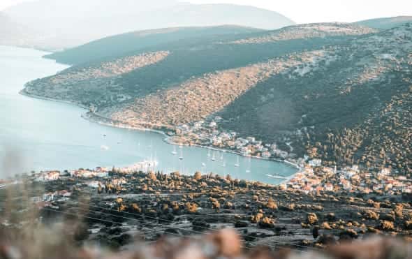 Agia Effimia Marina from Agios Mountains