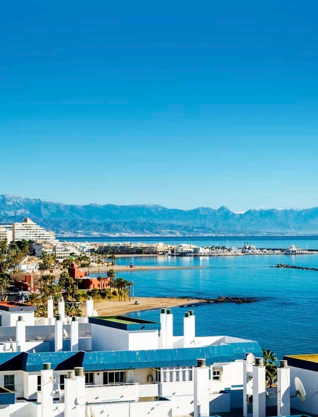 Coastal view of Malaga