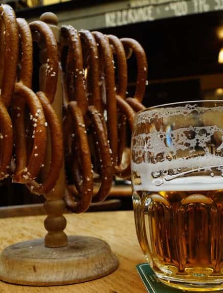 Pretzels and pilsner in Prague