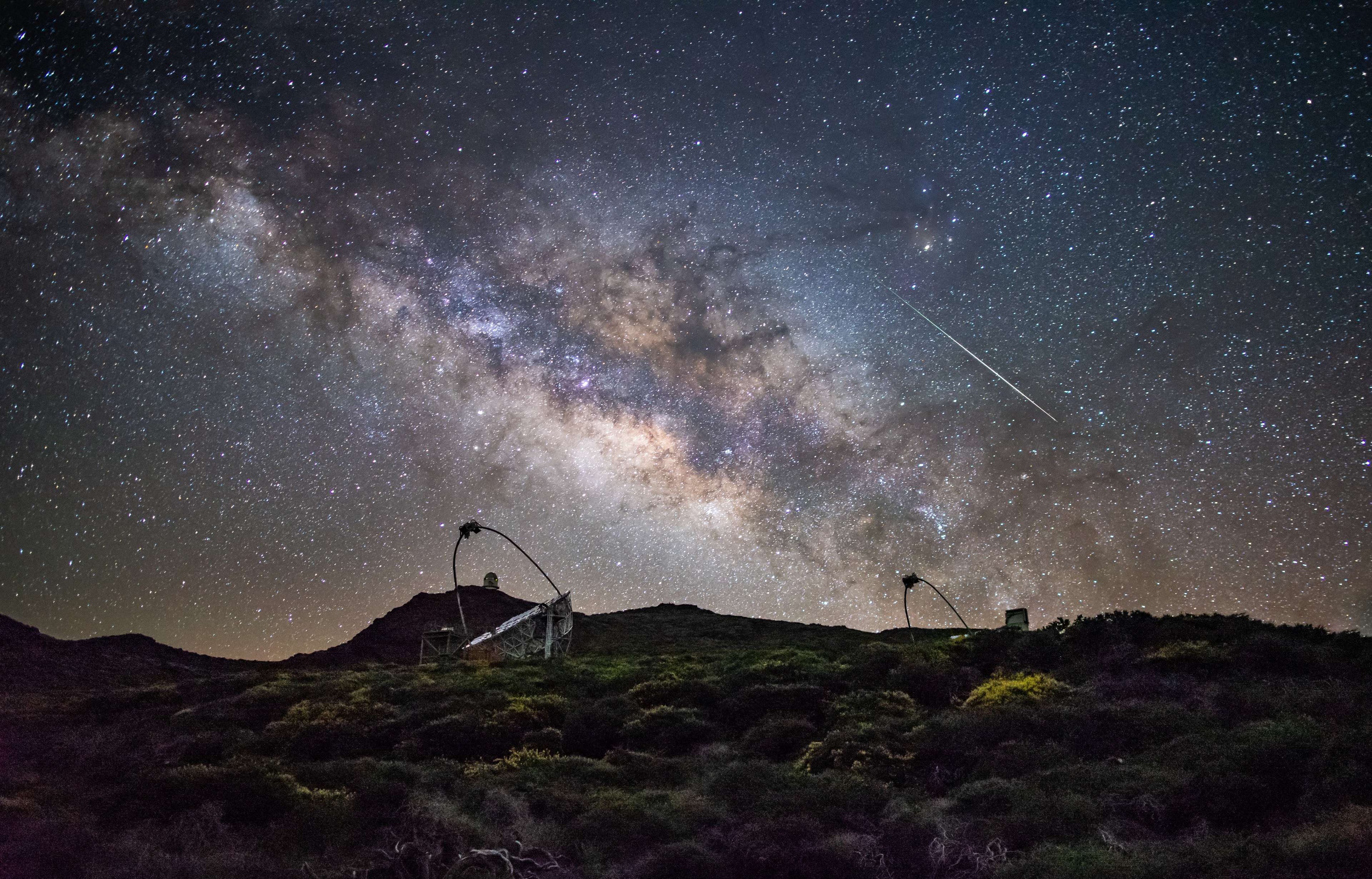 Milky Way at night on La Palma