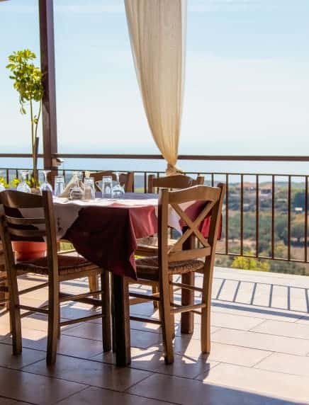 Sea view lunch on Zakynthos
