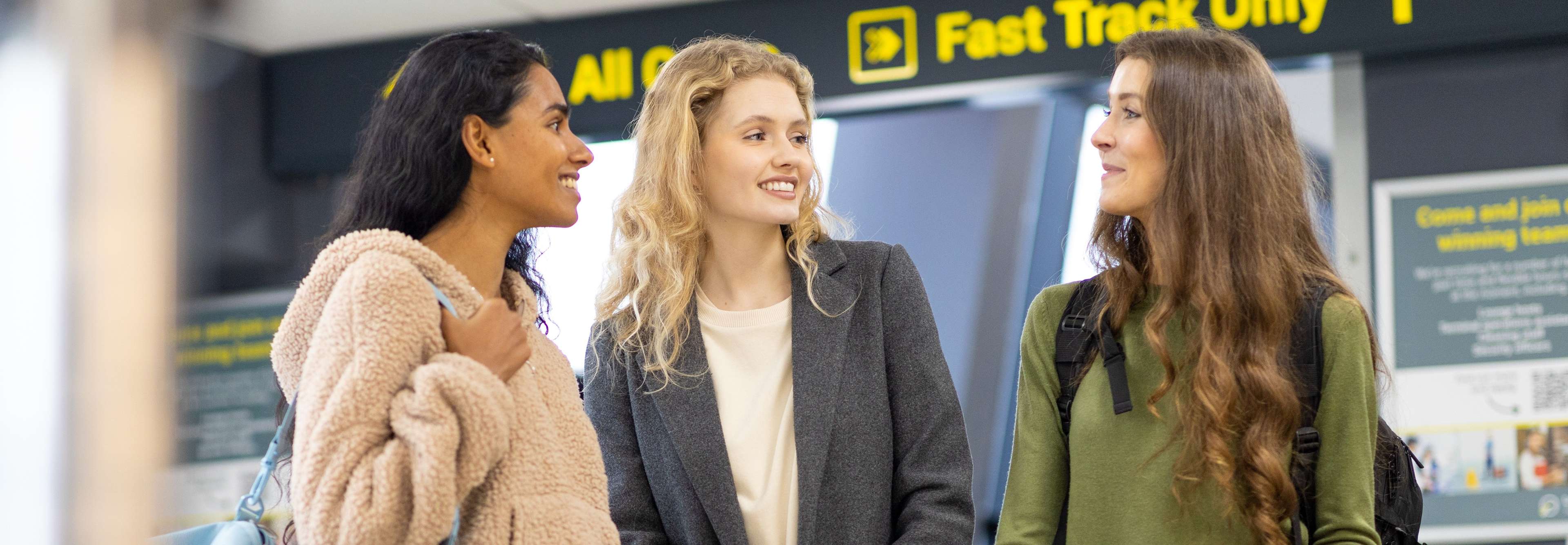 girls inside terminal